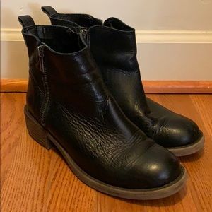 Black Lucky Brand Leather Booties